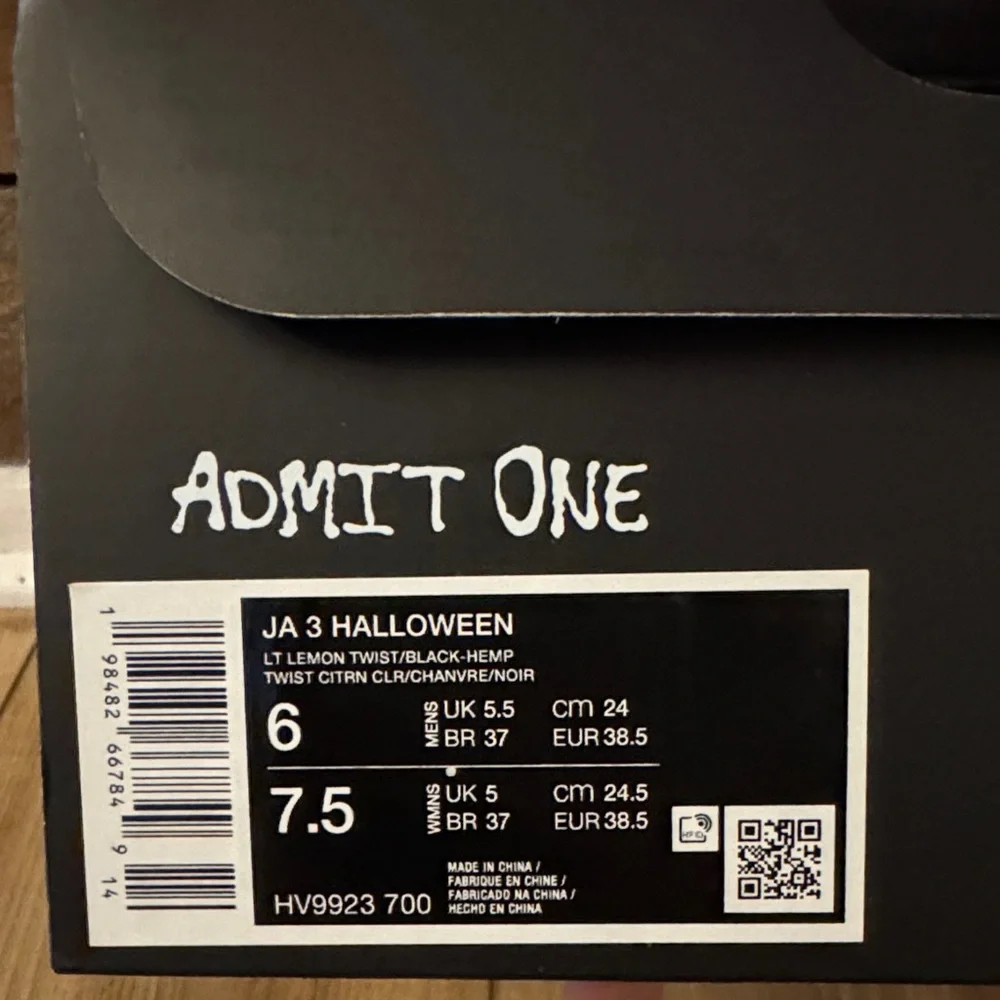 Nike JA 3 Halloween Men’s Size 6 - Picture 2 of 8
